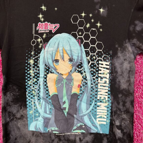 Hatsune Miku The Virtual Idol Chibi Style Anime Bleach Dye Small - Picture 2 of 4